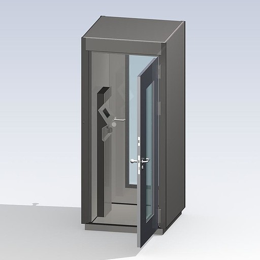 SITEC Personnel Lock AXXES with integrated weighing system and fingerprint recognition inside