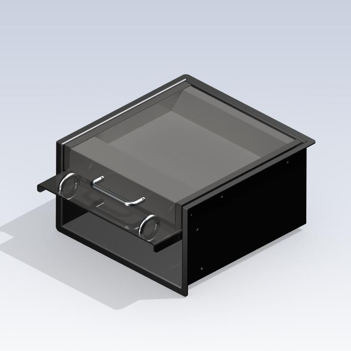 SITEC transfer tray P7030, open at the bottom, combined as standing and seated counter