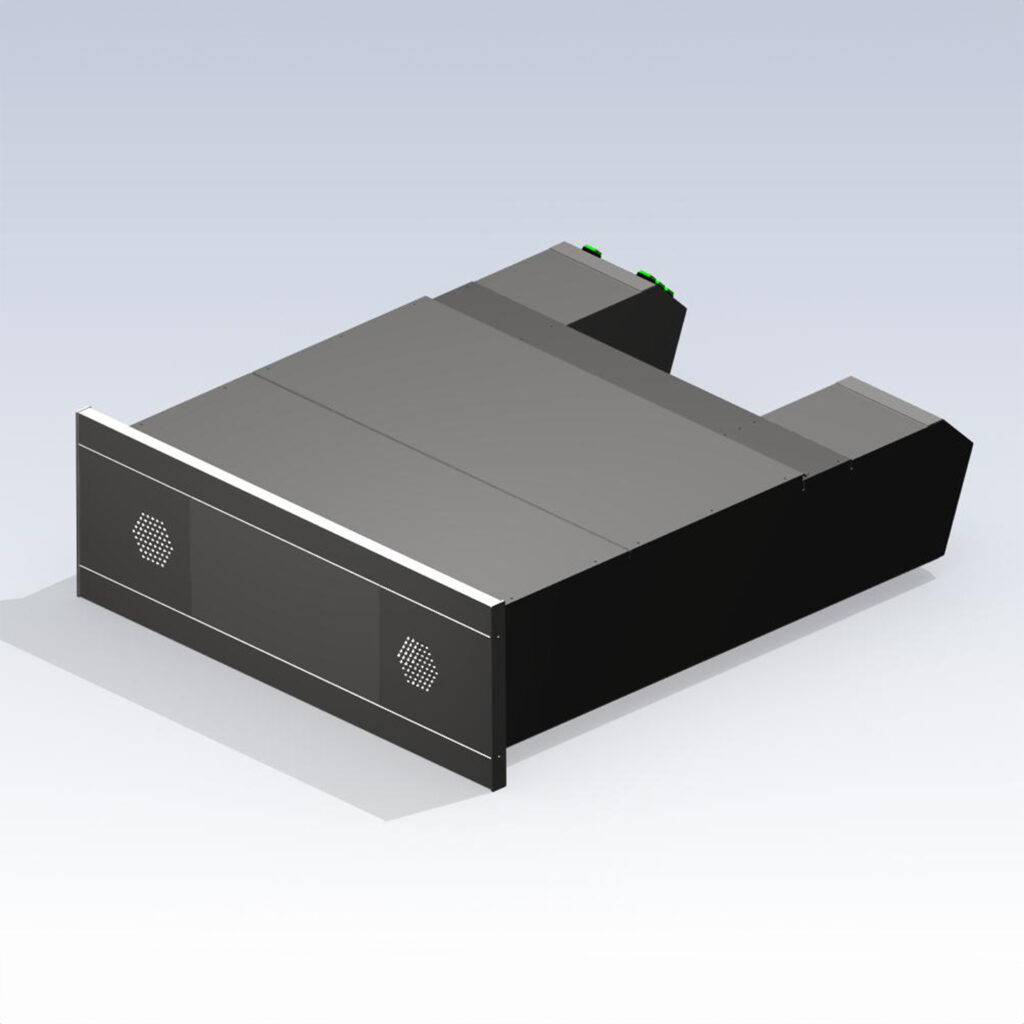SITEC front-opening counter P7091 with DELTA 2.0 intercom system, closed