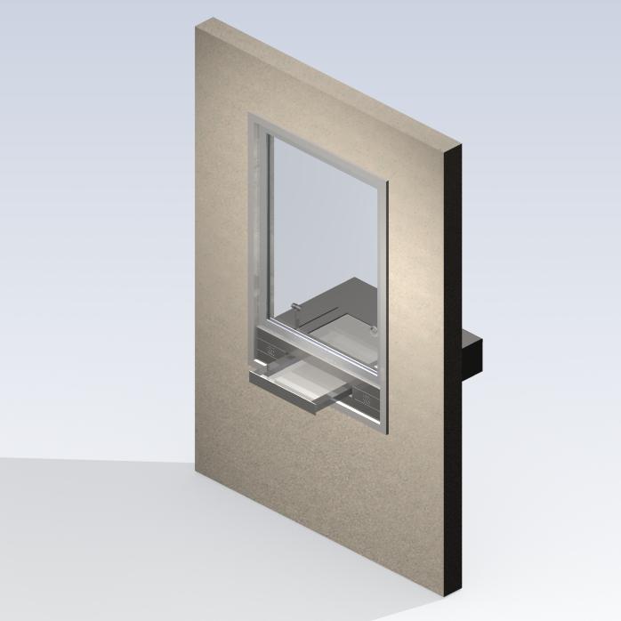 SITEC Schalterfenster P8020, eingebaut, geöffnet