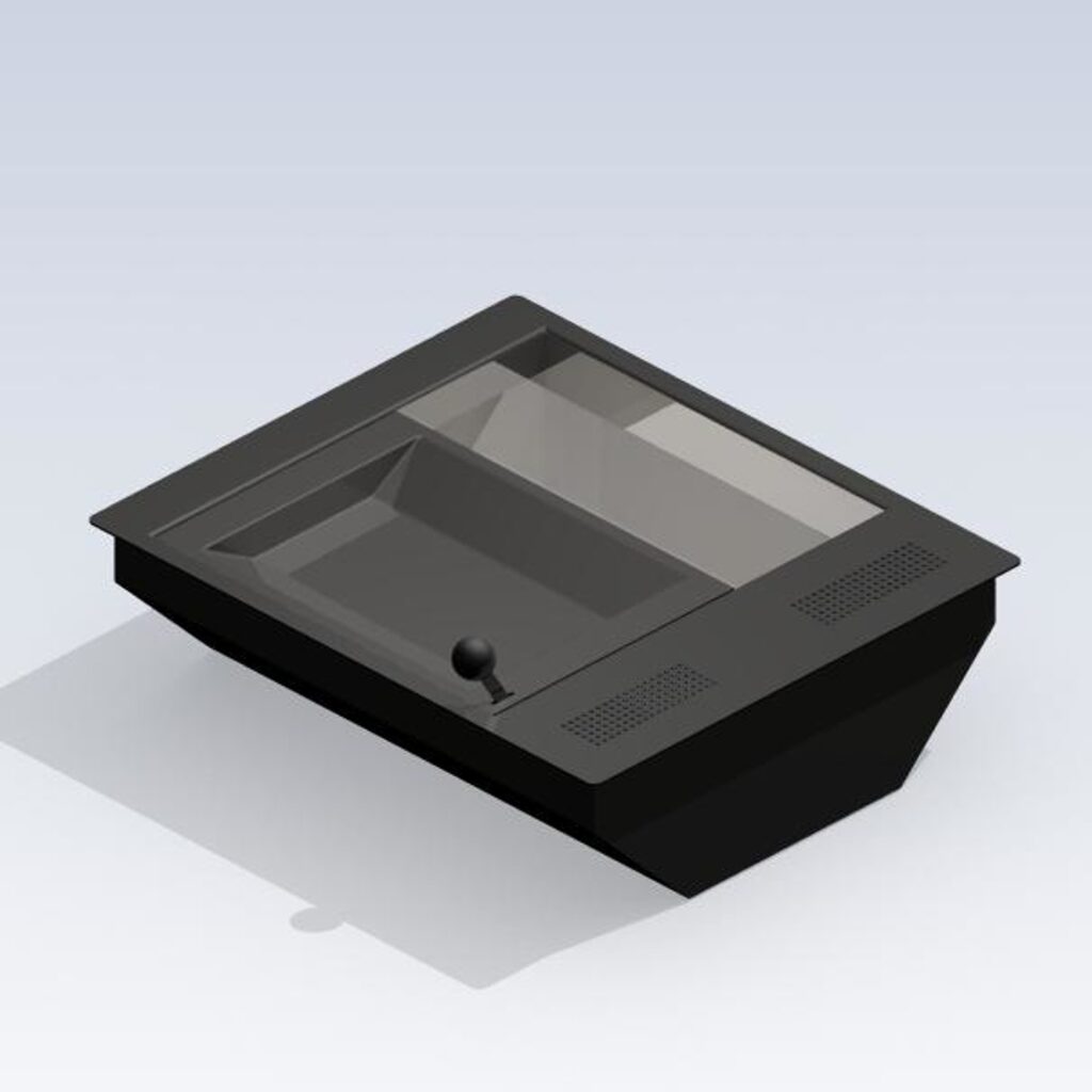 SITEC transfer tray P7028, open, with a side intercom unit