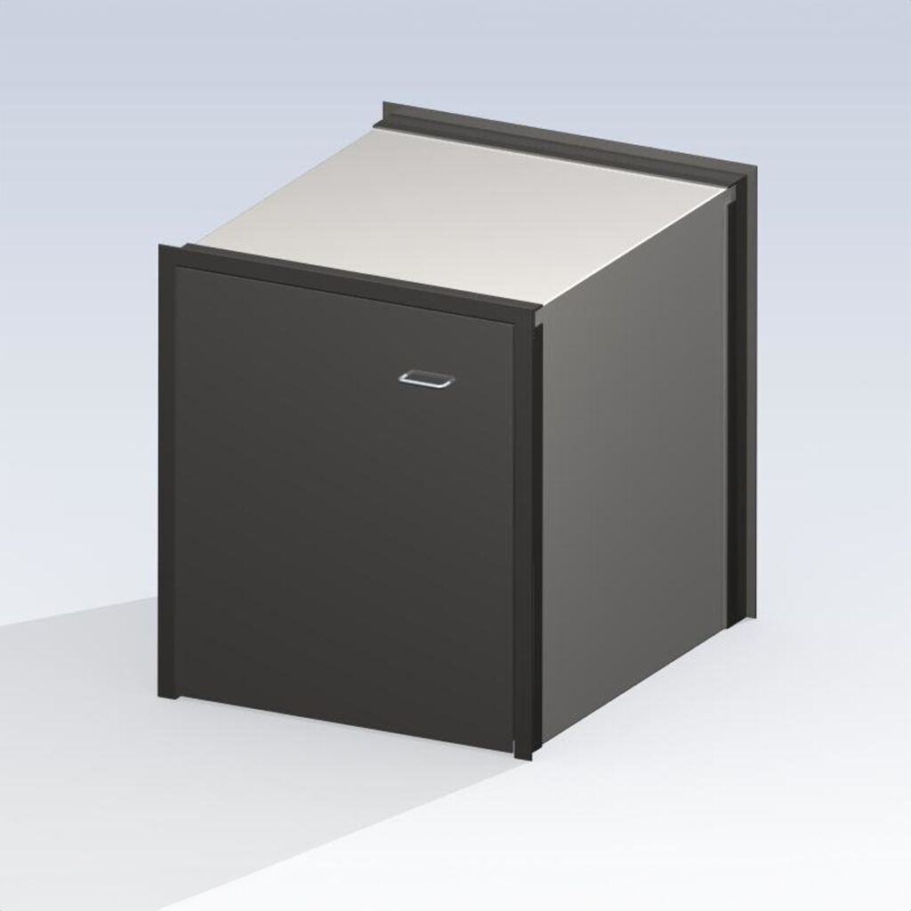 SITEC Material and Container Lock P9045, closed, for secure transfer in banks and authorities