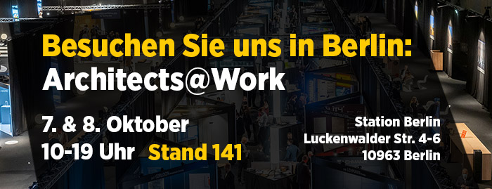 SITEC ist bei der Messe Architect @ Work in Berlin